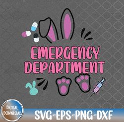 Funny Emergency Department Rabbit Bunny Happy Easter Eggs Svg, Eps, Png, Dxf