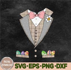 Tuxedo Pink Bow Tie Easter Day Svg, Eps, Png, Dxf