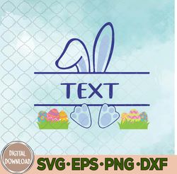 Easter Bunny Custom Name Svg, Happy Easter Day Svg, Easter Bunny Svg, Digital Download