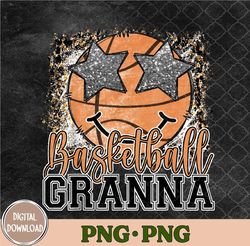 Basketball Granna Leopard Basketball Lover Family Png, Sublimation Design