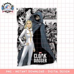 Marvel Cloak _ Dagger Comic Panel Graphic png, digital download, instant png, digital download, instant.pngMarvel Cloak