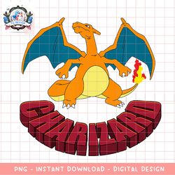 Pokemon  Charizard Stoic Pose Poster png, digital download, instant