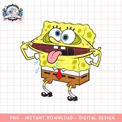 Spongebob SquarePants Goofy Face Funny png, digital download, instant
