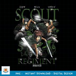 Attack on Titan Smokey Scout Regiment Group PNG Download copy
