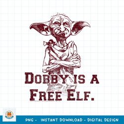 Kids Harry Potter Dobby Is A Free Elf Portrait PNG Download copy