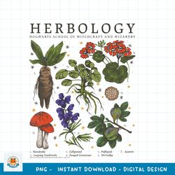 Kids Harry Potter Hogwarts Herbology Class Mandrake Logo Youth png, digital download