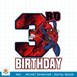 Marvel Spider-Man Web Swing 3rd Birthday png, digital download