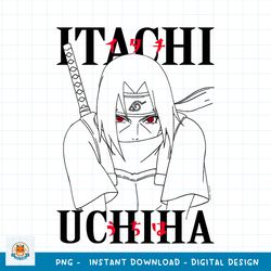 Naruto Shippuden Itachi Line Work png, digital download