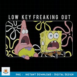 SpongeBob SquarePants _ Patrick Low Key Freaking Out png, digital download