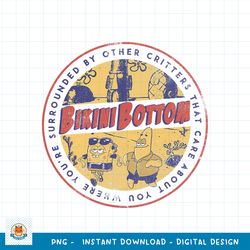 SpongeBob SquarePants Bikini Bottom Badge png, digital download