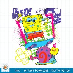 Spongebob Squarepants Born To Shred! png, digital download