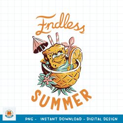 SpongeBob SquarePants Endless Summer Pineapple Drink png, digital download