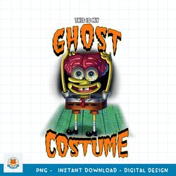 SpongeBob SquarePants Halloween This Is My Ghost Costume png, digital download