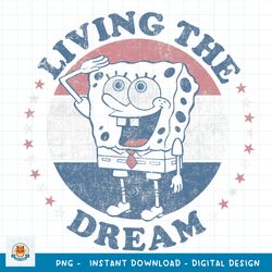 SpongeBob SquarePants Living The Dream png, digital download