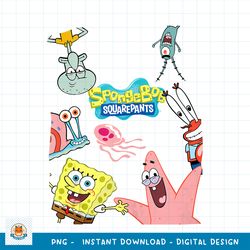 Spongebob Squarepants Logo With Friends Tank Top