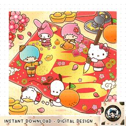 Hello Kitty _ Friends Lunar New Year Calligraphy PNG Download copy