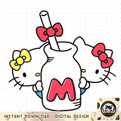 Hello Kitty and Mimmy Milk Bottle Shirt copy
