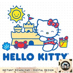 Hello Kitty Beach Fun Sandcastle Summer PNG Download copy
