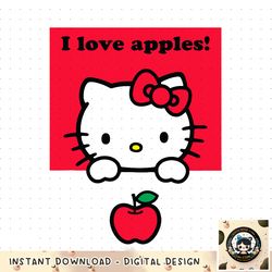 Hello Kitty I Love Apples PNG Download copy