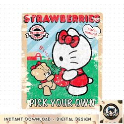 Hello Kitty Strawberry Picking Farm png, digital download, instant.pngHello Kitty Strawberry Picking Farm png, digital d