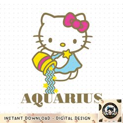 Hello Kitty Zodiac Aquarius png, digital download, instant