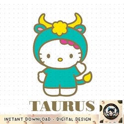 Hello Kitty Zodiac Taurus png, digital download, instant