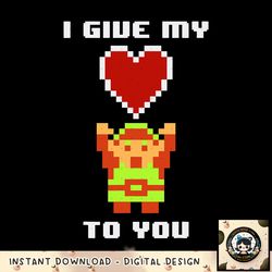Legend of Zelda 8 Bit Color My Heart To You Graphic png, digital download, instant png, digital download, instant