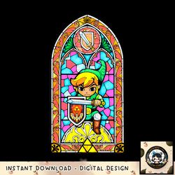 Legend Of Zelda Wind Waker Link Regal Glass Graphic png, digital download, instant png, digital download, instant