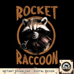 Marvel GOTG Rocket Raccoon Circle Portrait png, digital download, instant