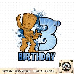 Marvel Guardians Of The Galaxy Baby Groot 3rd Birthday png, digital download, instant