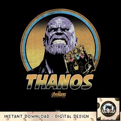 Marvel Infinity War Thanos Vintage Portrait Graphic png, digital download, instant png, digital download, instant