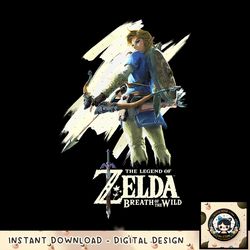 Nintendo Zelda Breath of the Wild Link Stare Graphic png, digital download, instant png, digital download, instant
