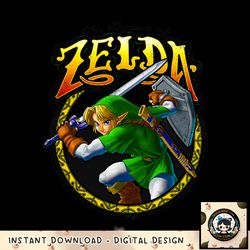 Nintendo Zelda Link Sword Ready Vintage Rock Badge png, digital download, instant png, digital download, instant