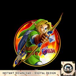 Nintendo Zelda Ocarina of Time 3D Link Archer Emblem png, digital download, instant png, digital download, instant