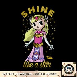 Nintendo Zelda Shine Like A Star Sparkle Graphic png, digital download, instant png, digital download, instant