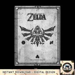 Nintendo Zelda The Legend Begins Faux Novel Cover png, digital download, instant png, digital download, instant