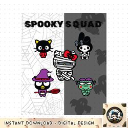Spooky Squad ft. Sanrio Characters Halloween Hello Kitty png, digital download, instant