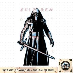 Star Wars The Force Awakens Kylo Ren Portrait png, digital download, instant