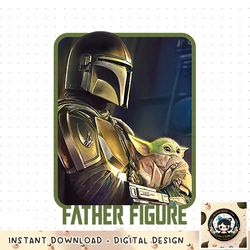 Star Wars The Mandalorian and the Child Father Figure png, digital download, instant