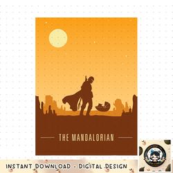 Star Wars The Mandalorian and The Child Poster png, digital download, instant