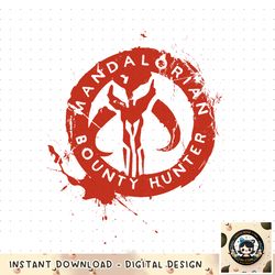 Star Wars The Mandalorian Bounty Hunter Stamp png, digital download, instant