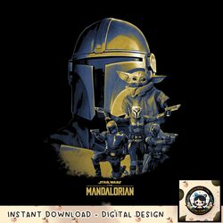 Star Wars The Mandalorian Group Shot Mashup R23 png, digital download, instant
