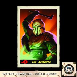 Star Wars The Mandalorian The Armorer Card png, digital download, instant
