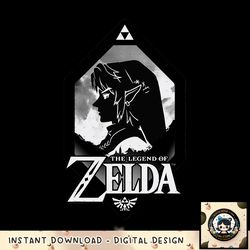 The Legend Of Zelda Link Profile Silhouette Badge png, digital download, instant