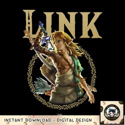 The Legend of Zelda Tears Of The Kingdom Link Portrait png, digital download, instant