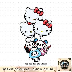 Toca Life x Hello Kitty _ Friends BALLOONS png, digital download, instant