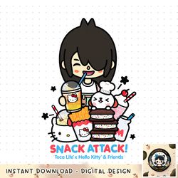 Toca Life x Hello Kitty _ Friends SNACK ATTACK! png, digital download, instant