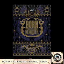 WWE Christmas Charlotte Flair Born To Conquer Sweater png, digital download, instant