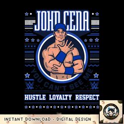 WWE Christmas John Cena You Can_t See Me Sweater png, digital download, instant