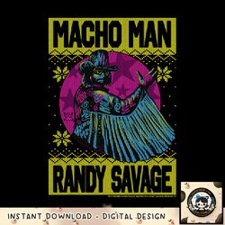 WWE Christmas Macho Man Randy Savage Sweater png, digital download, instant